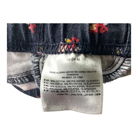 Old Navy Jeggings & Denim Jeans Baby Girl 18-24M Multicolor Floral Elastic Waist - Picture 4 of 11